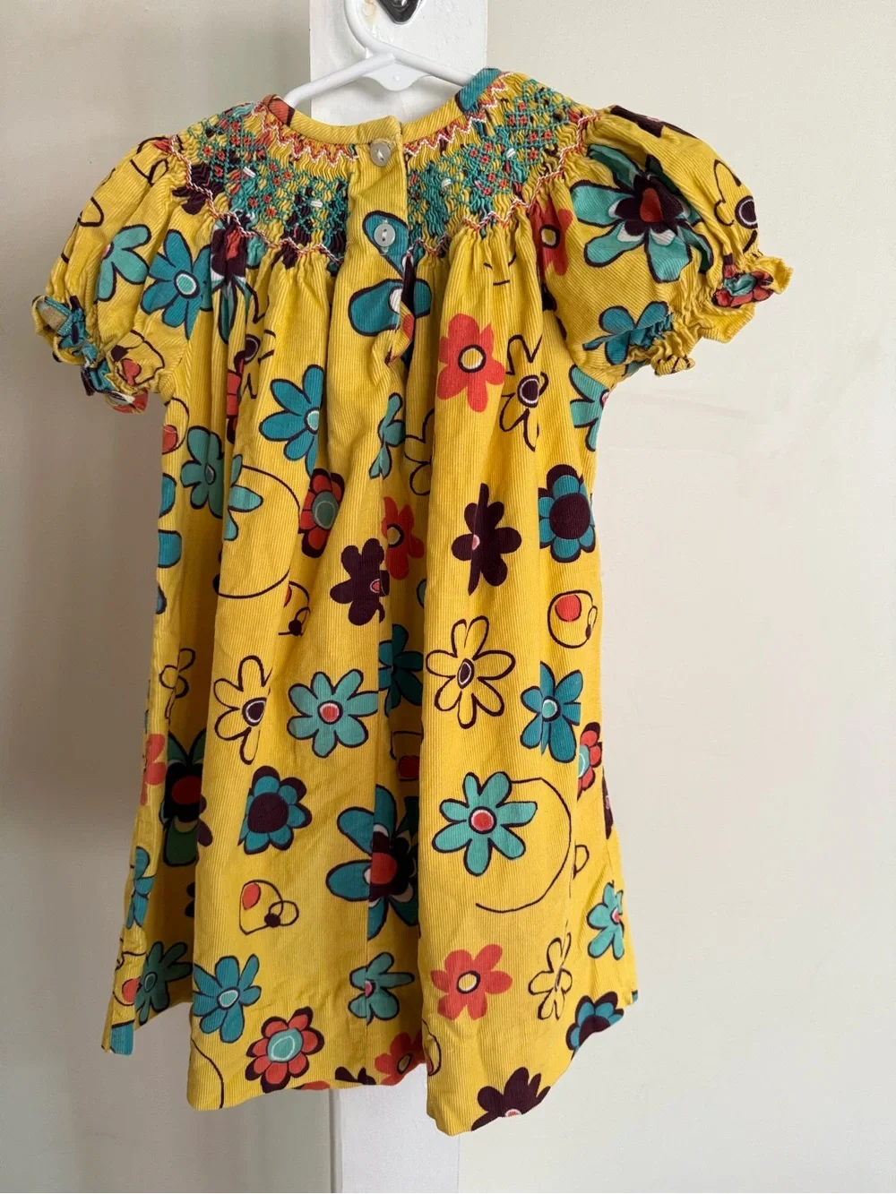 The Smocked Giraffe Smocked Bishop Dress